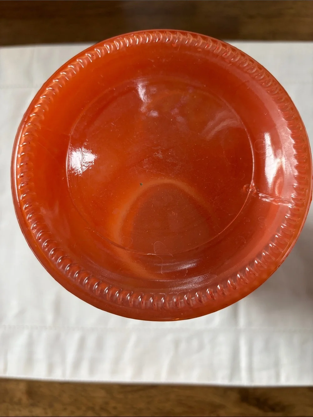 Vintage DPS Industries Orange Glossy Ceramic Vase 8.5”